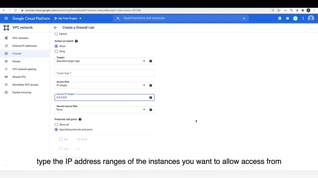 How To Create Firewall Rules In Gcp