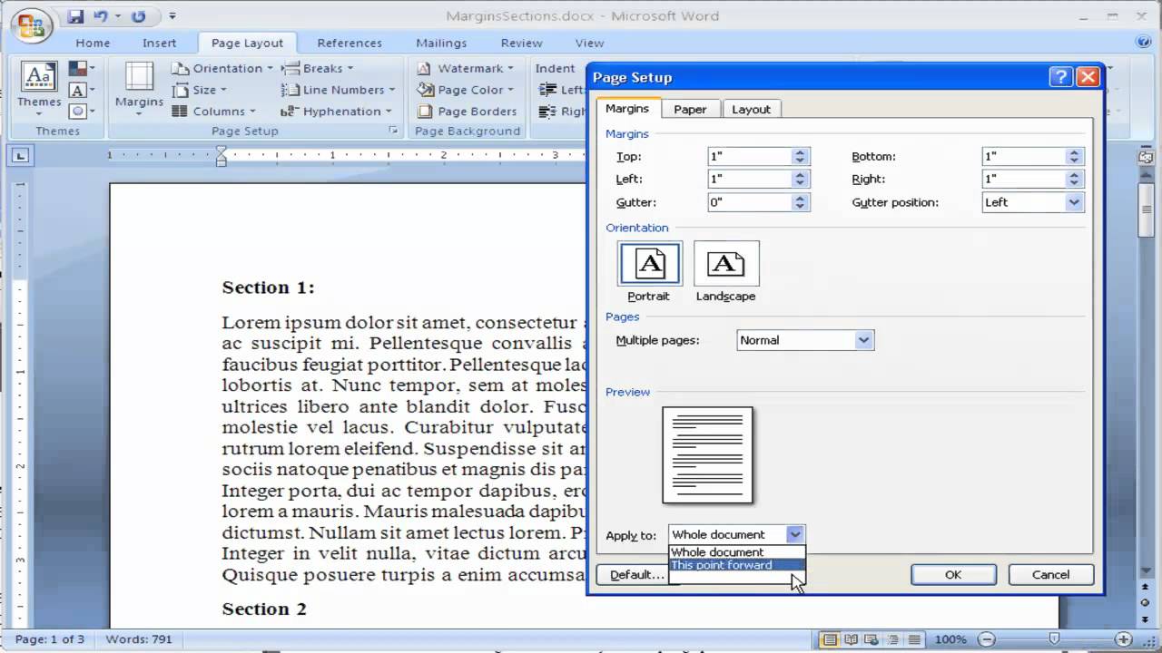 Where Can I Find Margin In Microsoft Word