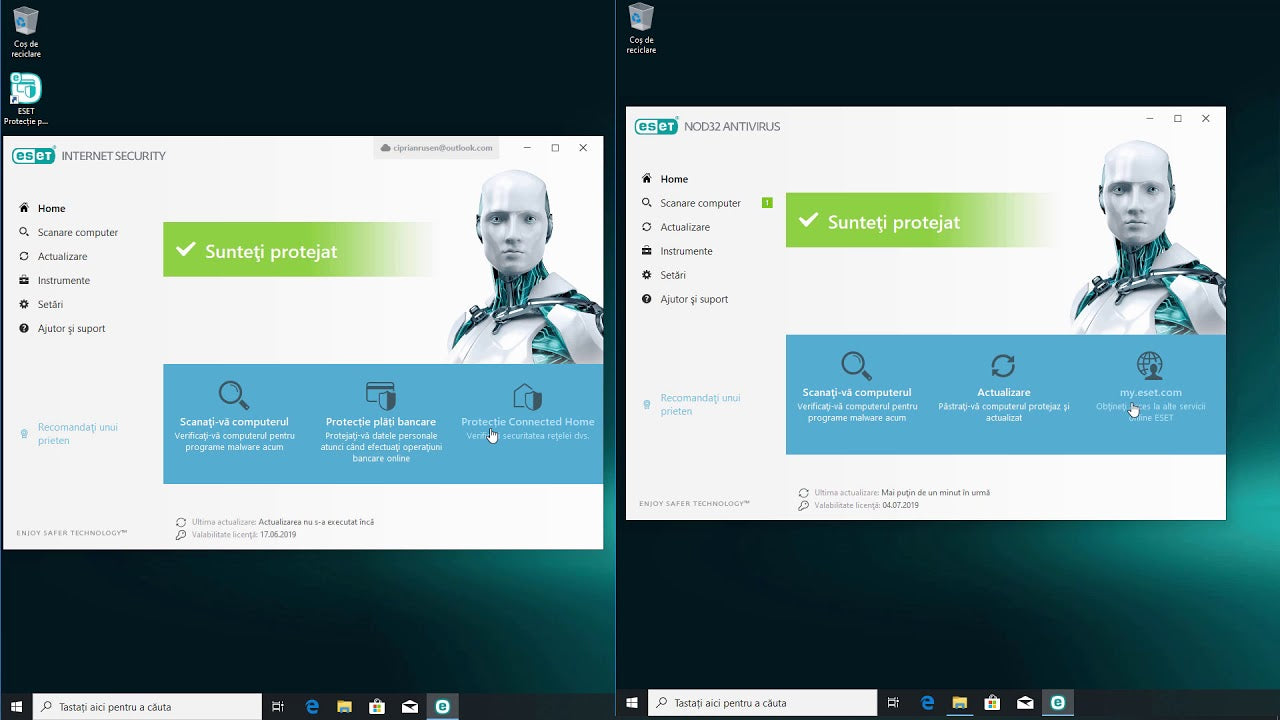 NOD32 Antivirus Vs Internet Security