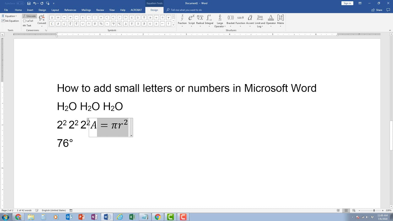How To Write Numbers In Microsoft Word