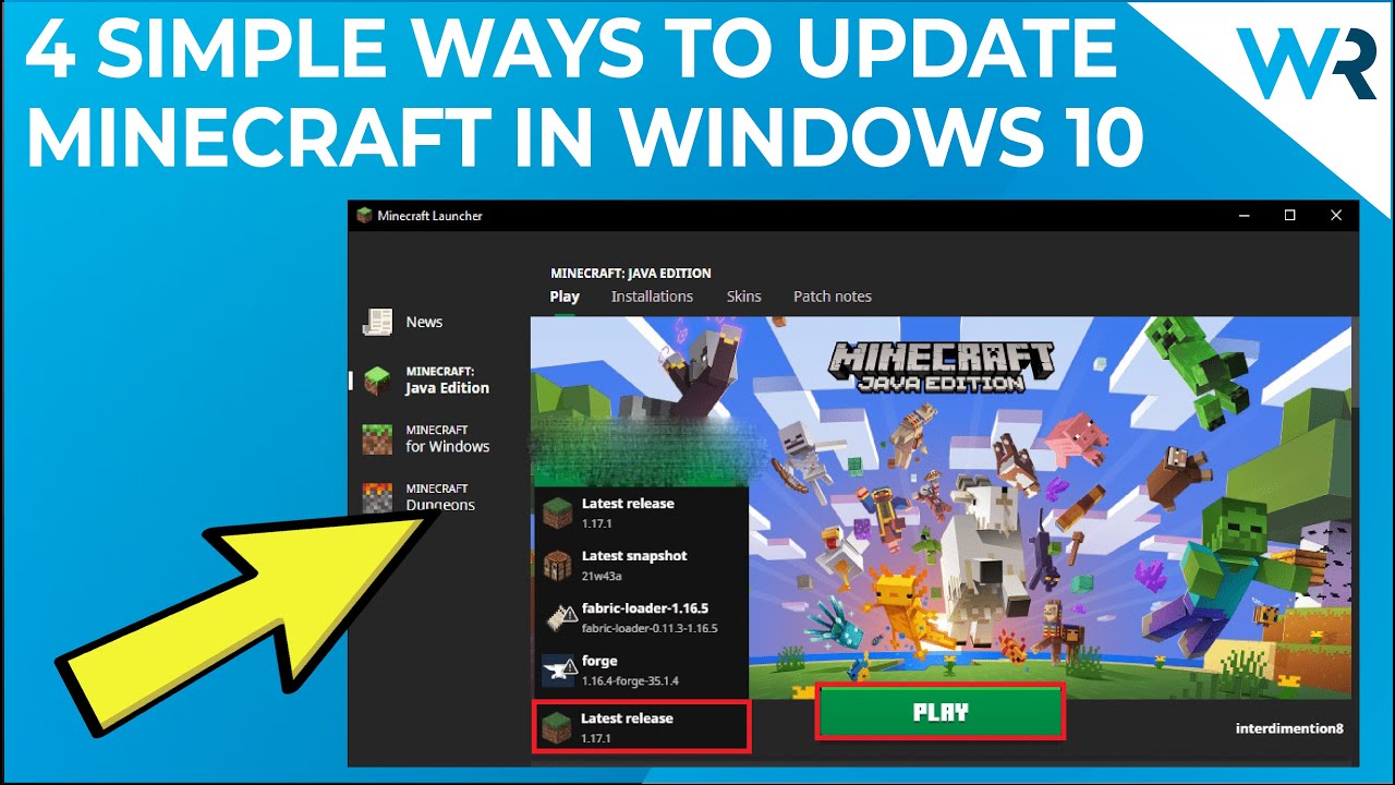 How To Update Minecraft Windows 10