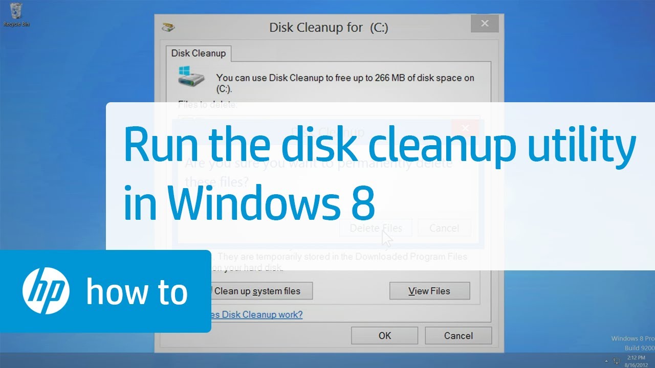 How To Do Disk Cleanup On Windows 8