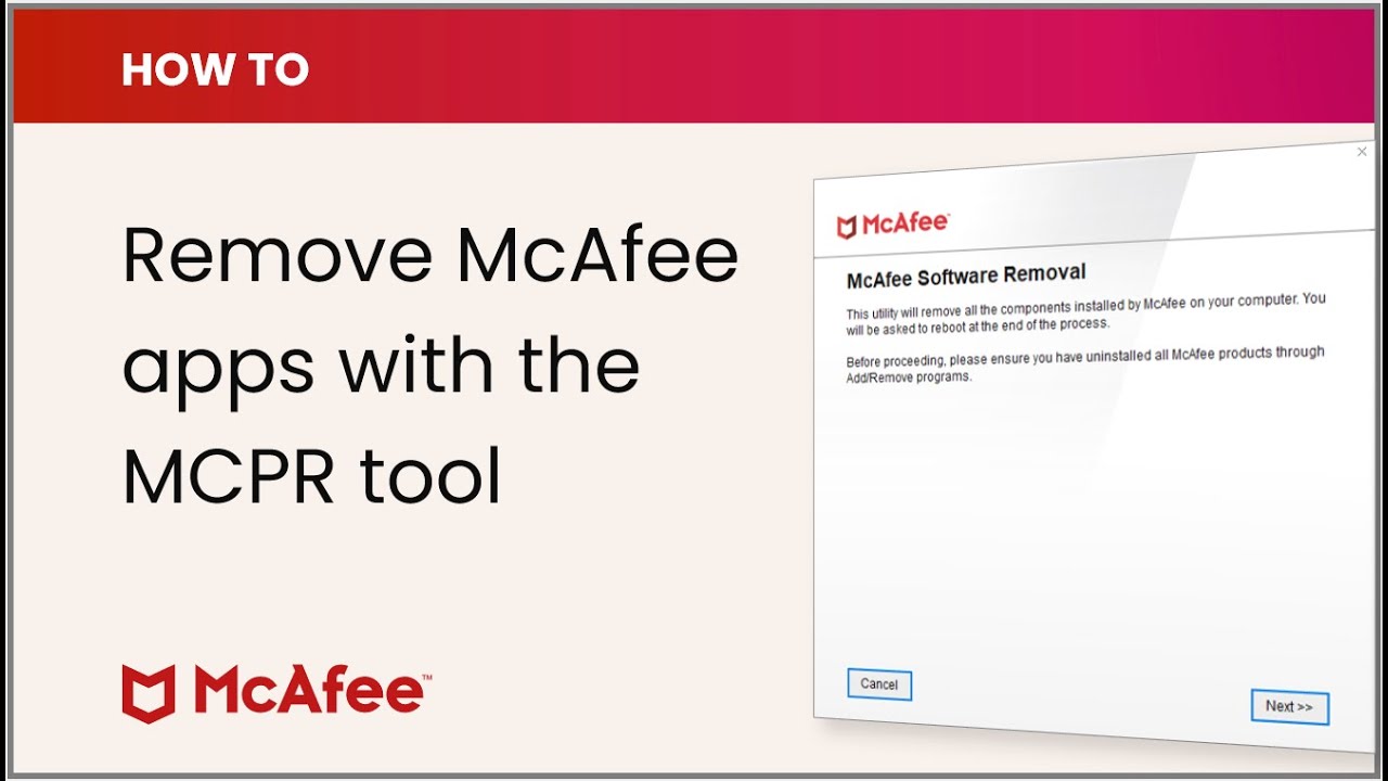 McAfee Antivirus Software Removal Tool