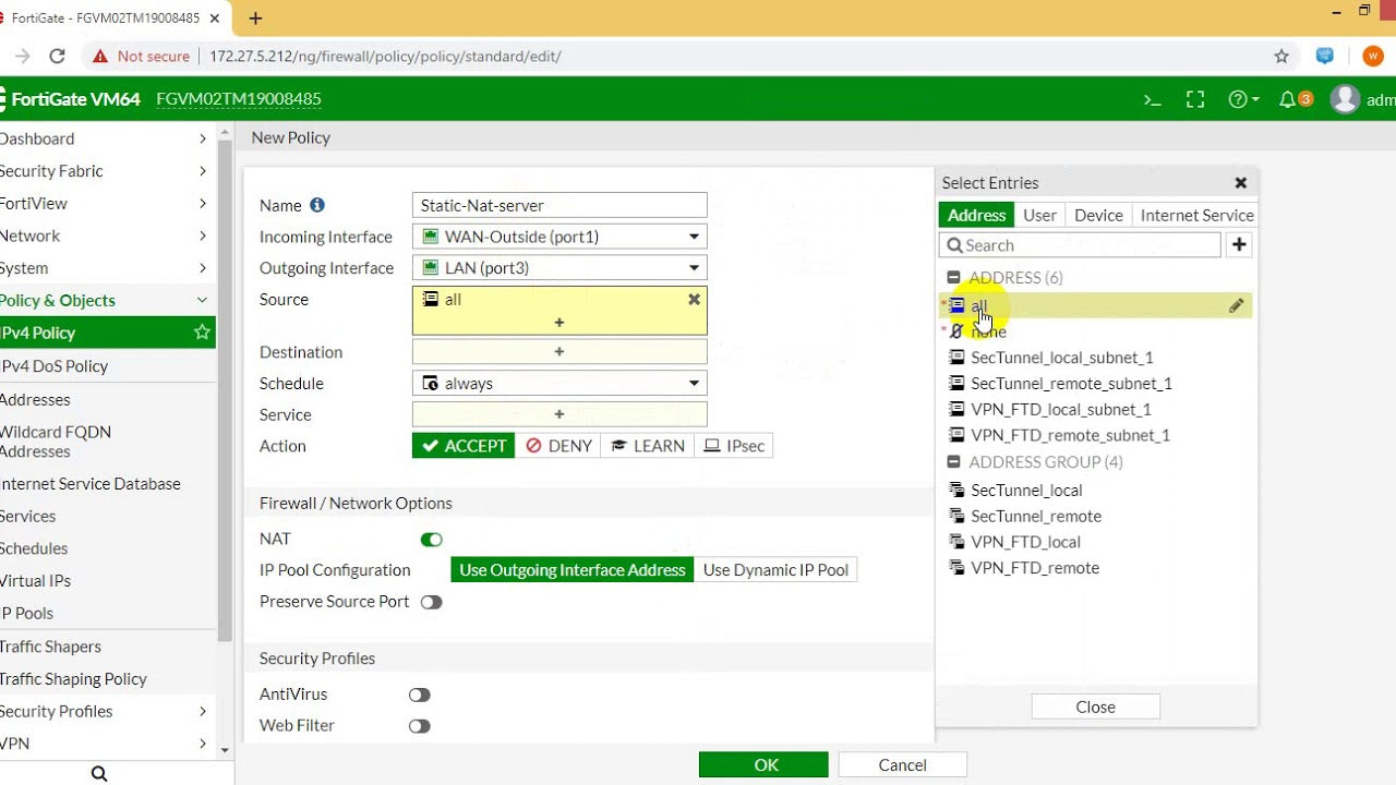 How To Configure Nat In Fortigate Firewall