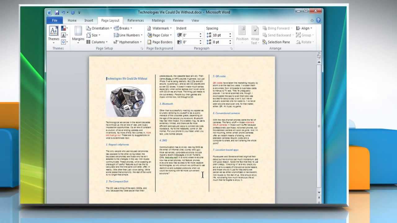 How To Make A 3 Fold Brochure On Microsoft Word