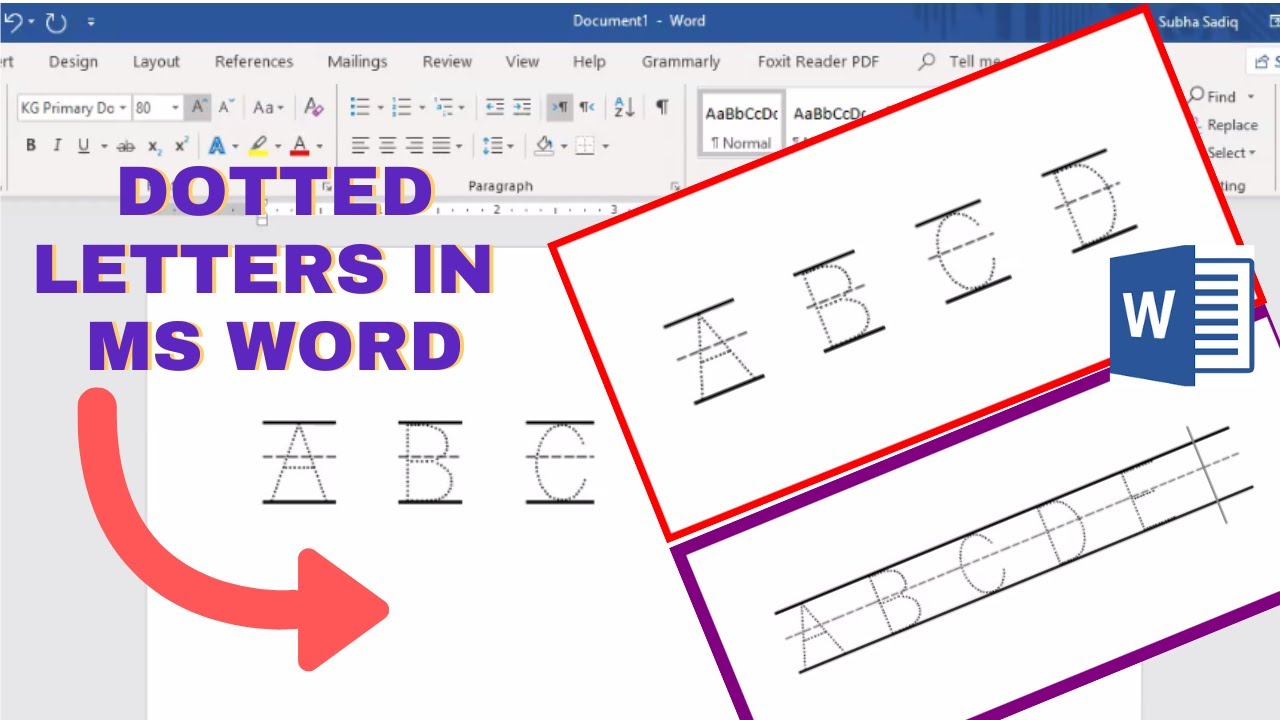 Floating Letter Inword How To Make Dotted Letters In Microsoft Word