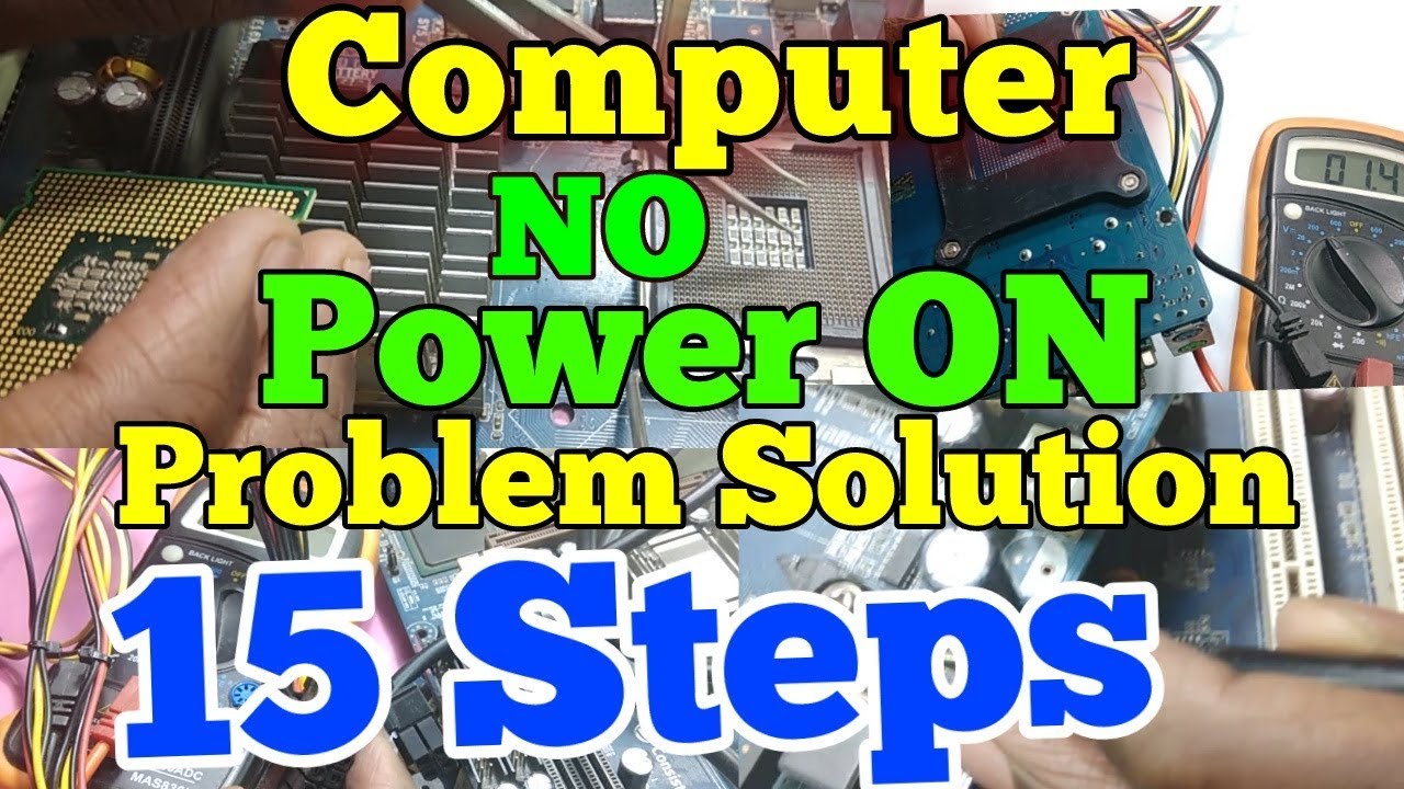 No Cpu Computer CPU No Power How To Fix