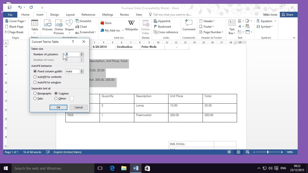 Word Project From Table Microsoft Word How To Make Table