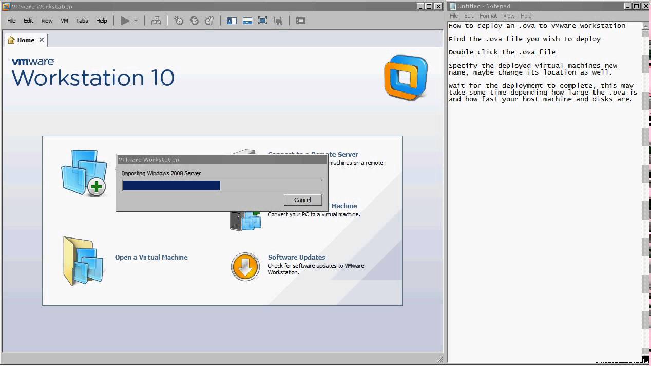 How To Import Ova File In Vmware Workstation