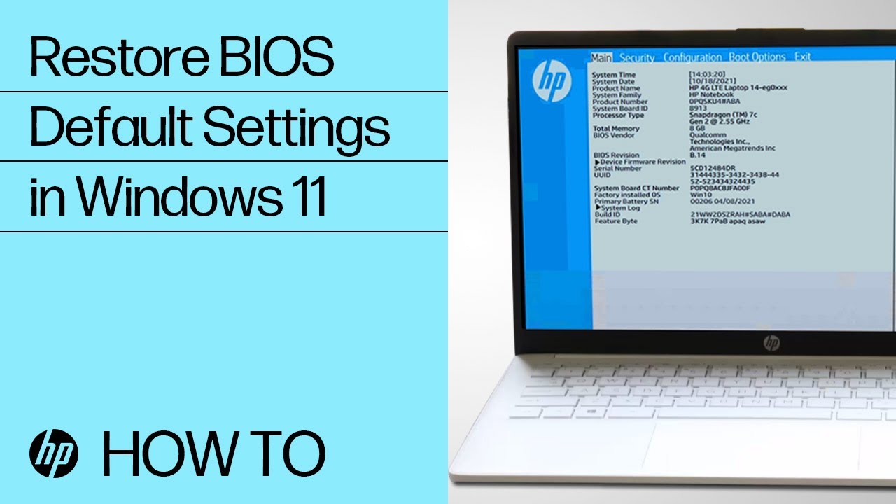 How To Reset Bios Windows 11