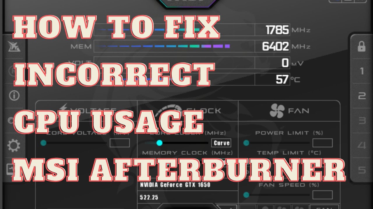 Msi Afterburner Low CPU Usage