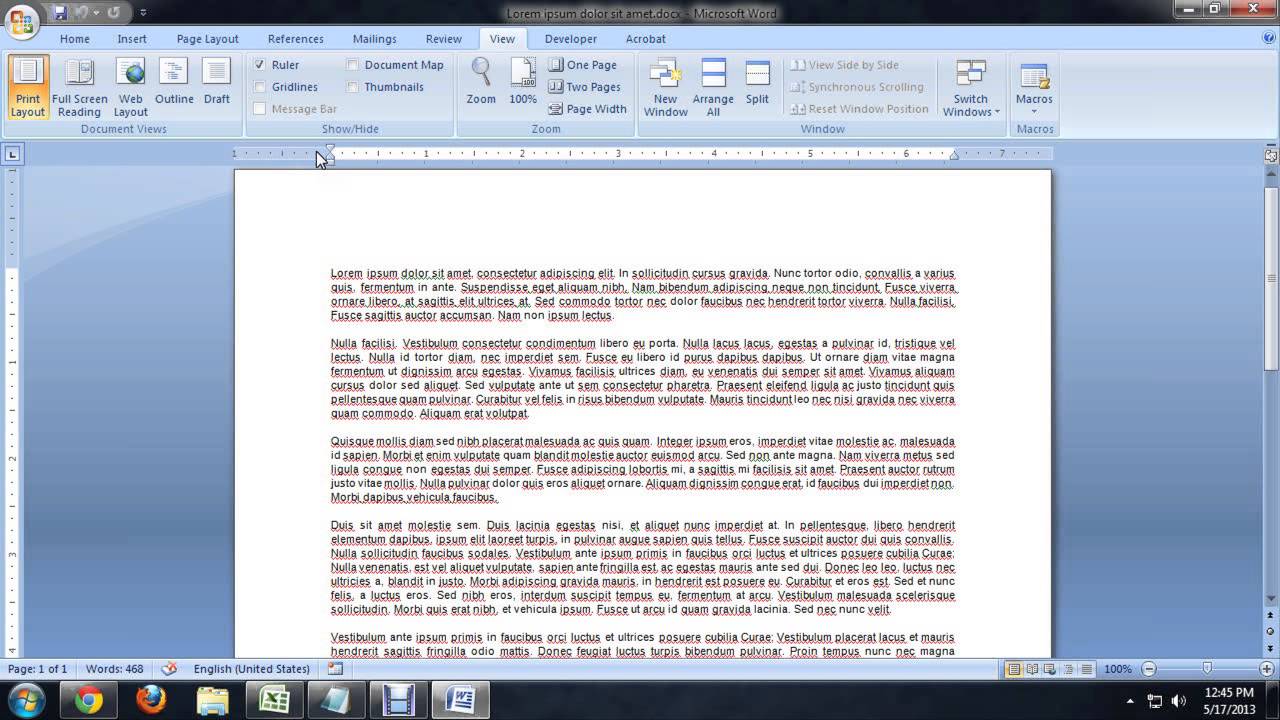 Why Is My Microsoft Word Not Showing Margins