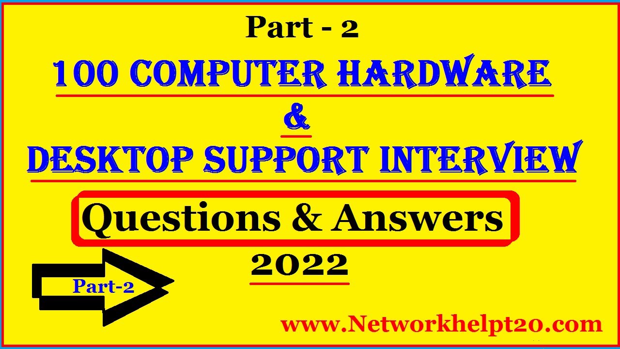 Computer Hardware Interview Questions And Answers