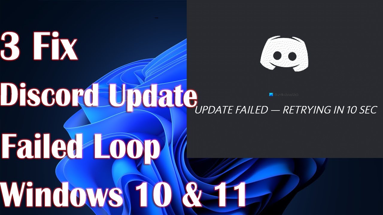 Discord Update Failed Loop Windows 11