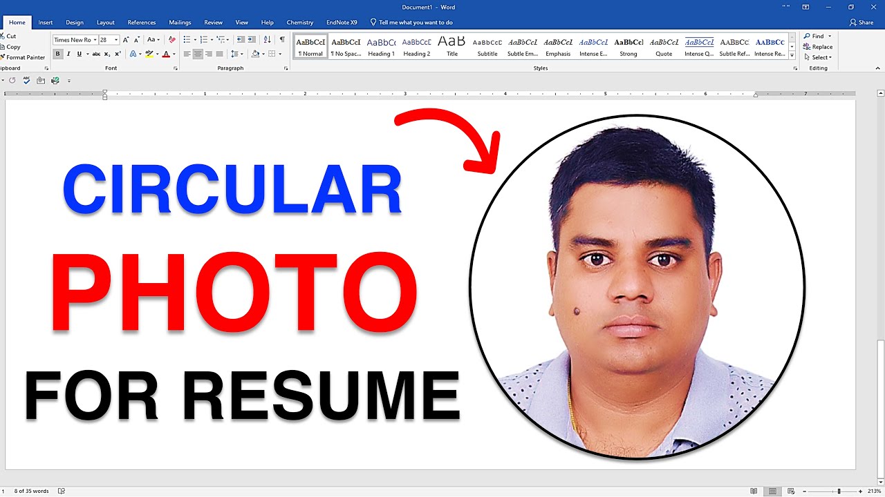 How To Insert Picture In Resume Microsoft Word