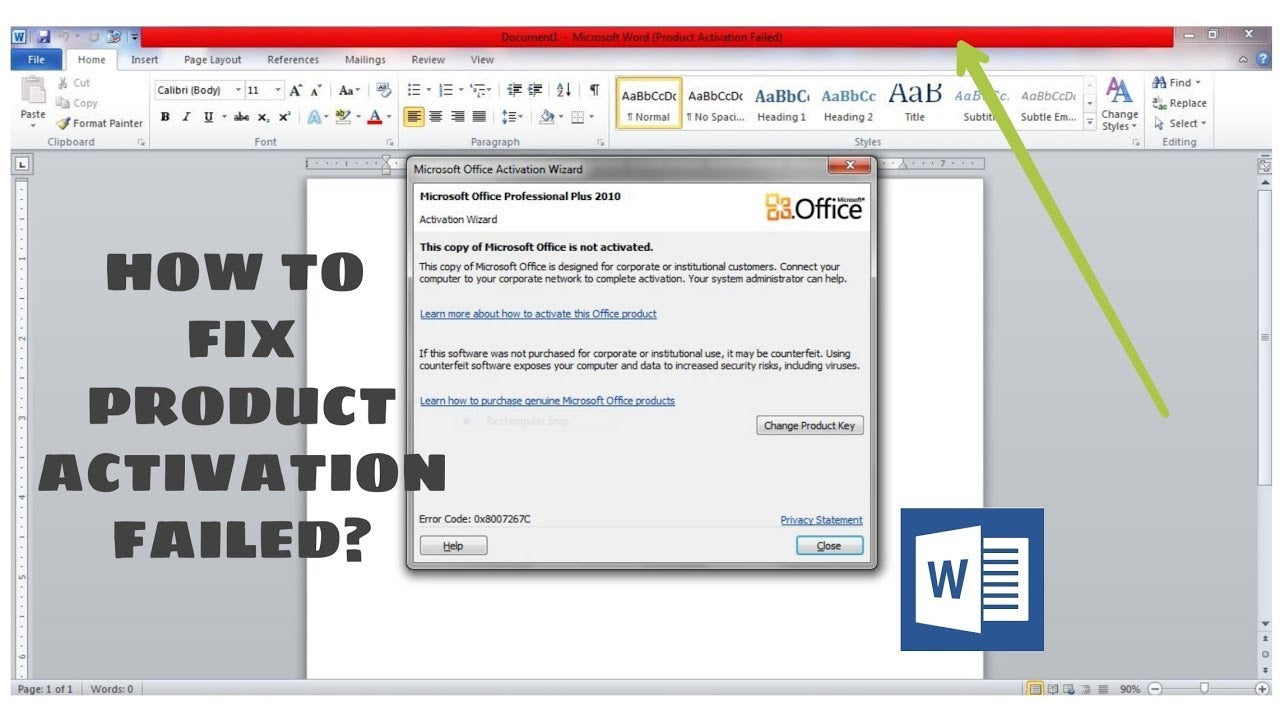 Cara Mengatasi This Copy Of Microsoft Office Is Not Activated
