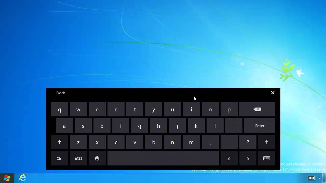 How To Get Virtual Keyboard In Windows 8