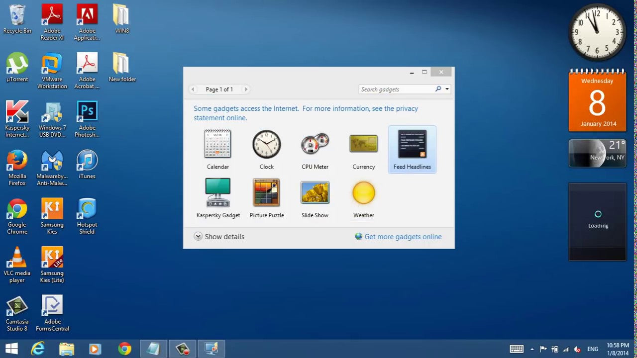 How To Get Gadgets In Windows 8