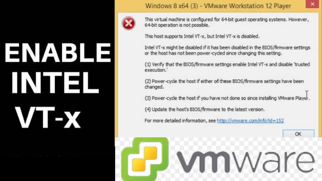 How To Enable Intel Vt-X In Vmware Workstation