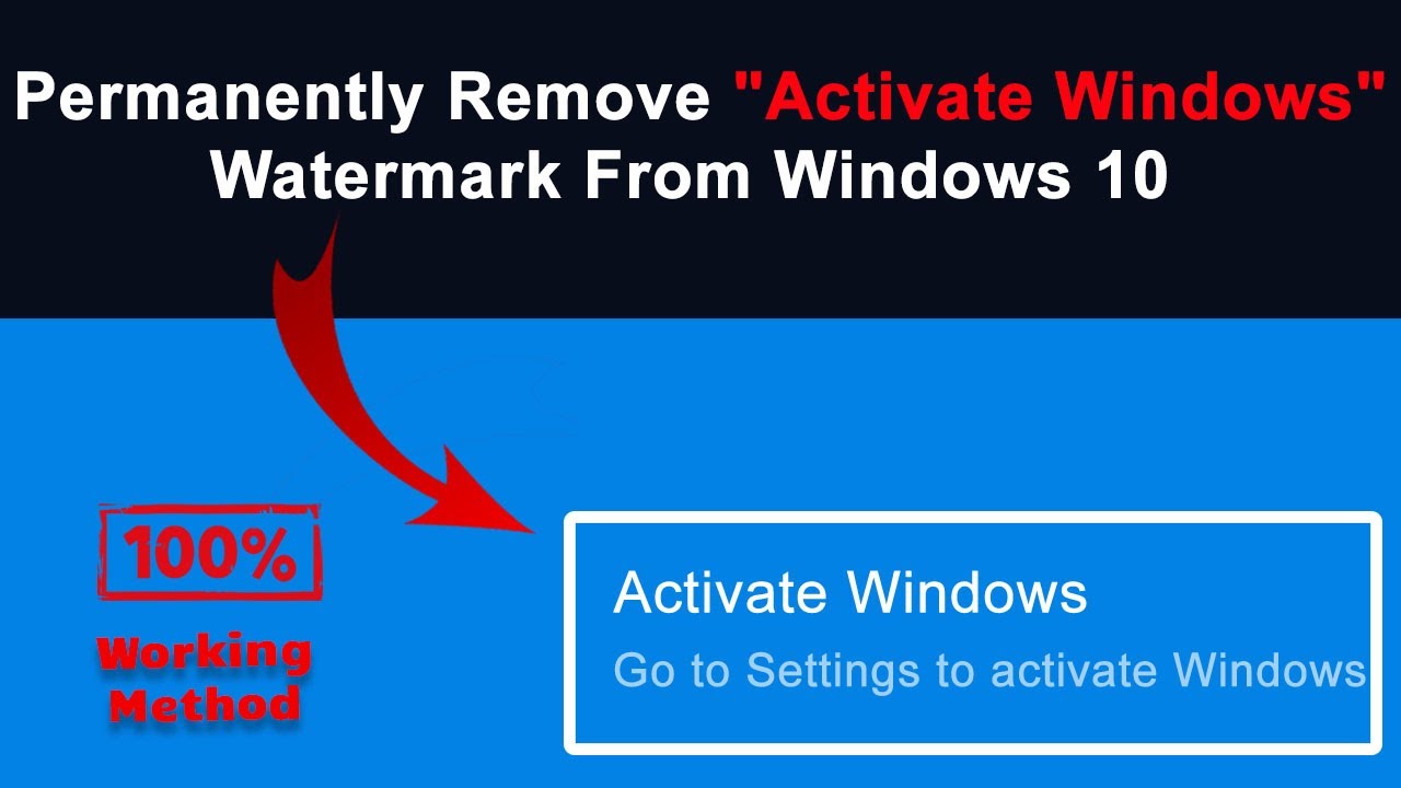 How To Remove Activate Windows Watermark Windows 8.1