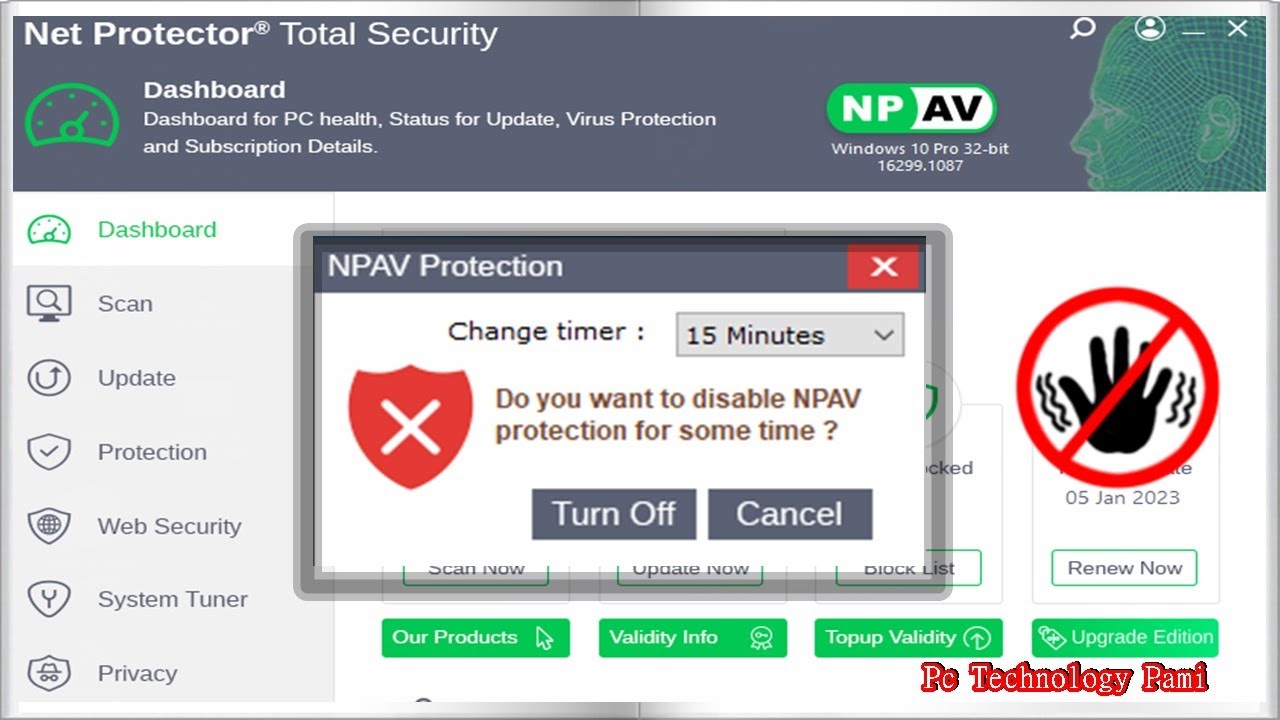 How To Disable Net Protector Antivirus