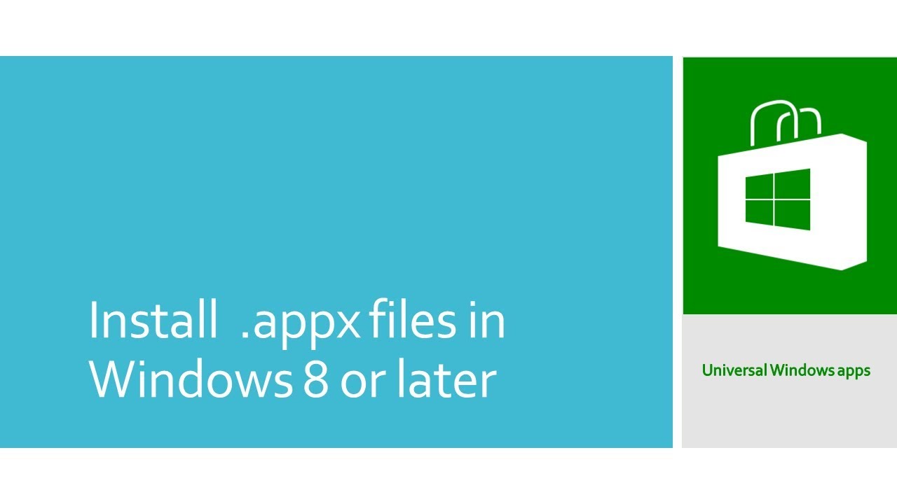 How To Install Appx File In Windows 8