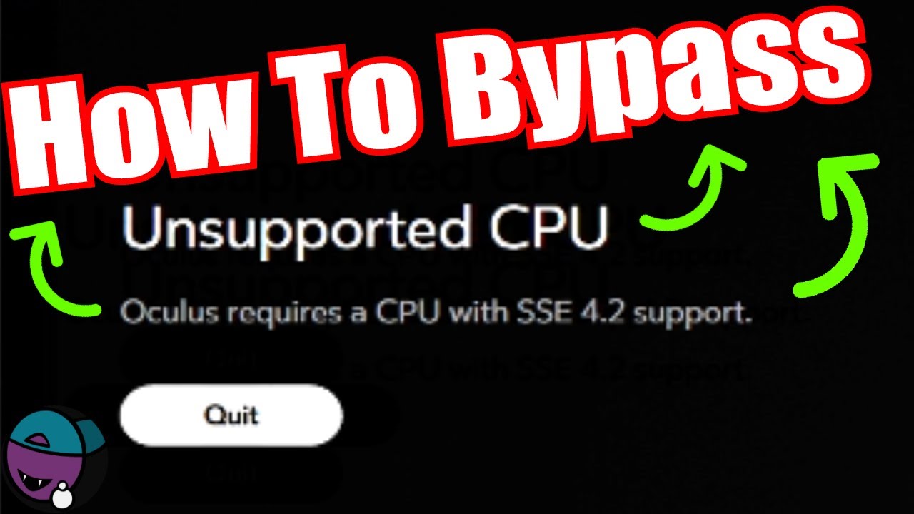 Oculus Requires A CPU With Sse 4.2