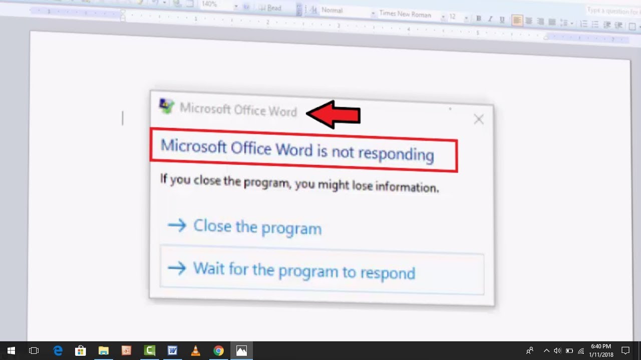 How To Fix Microsoft Word Not Responding