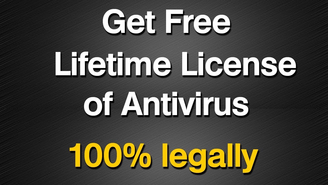 Antivirus With Lifetime License Free