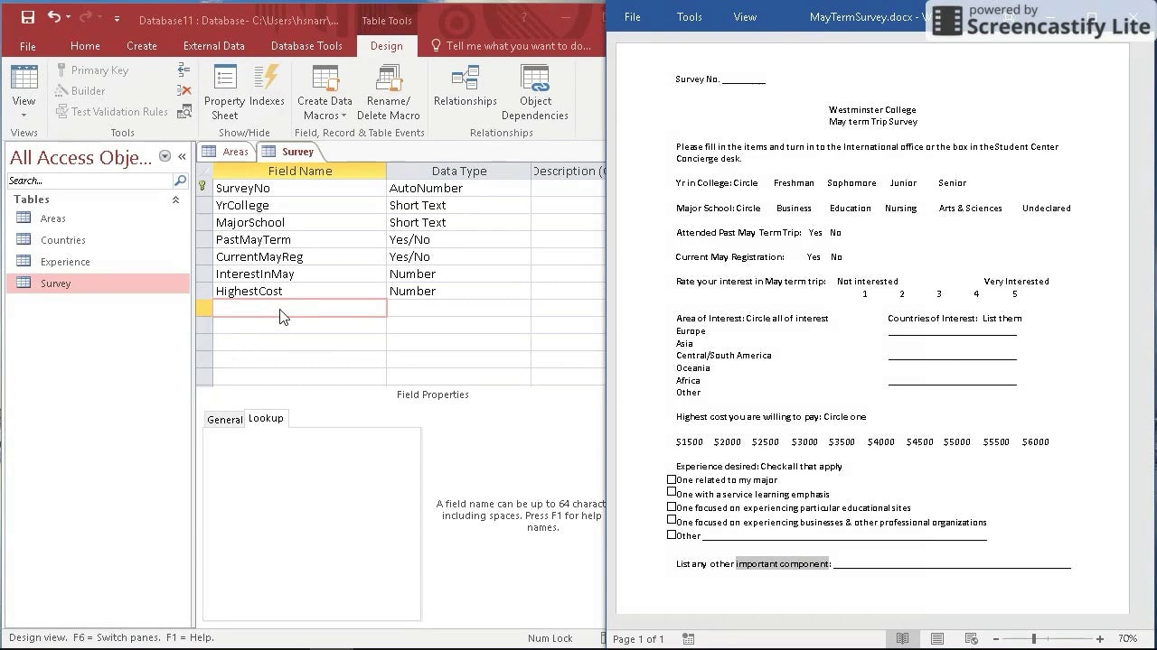 How To Create A Survey In Microsoft Access