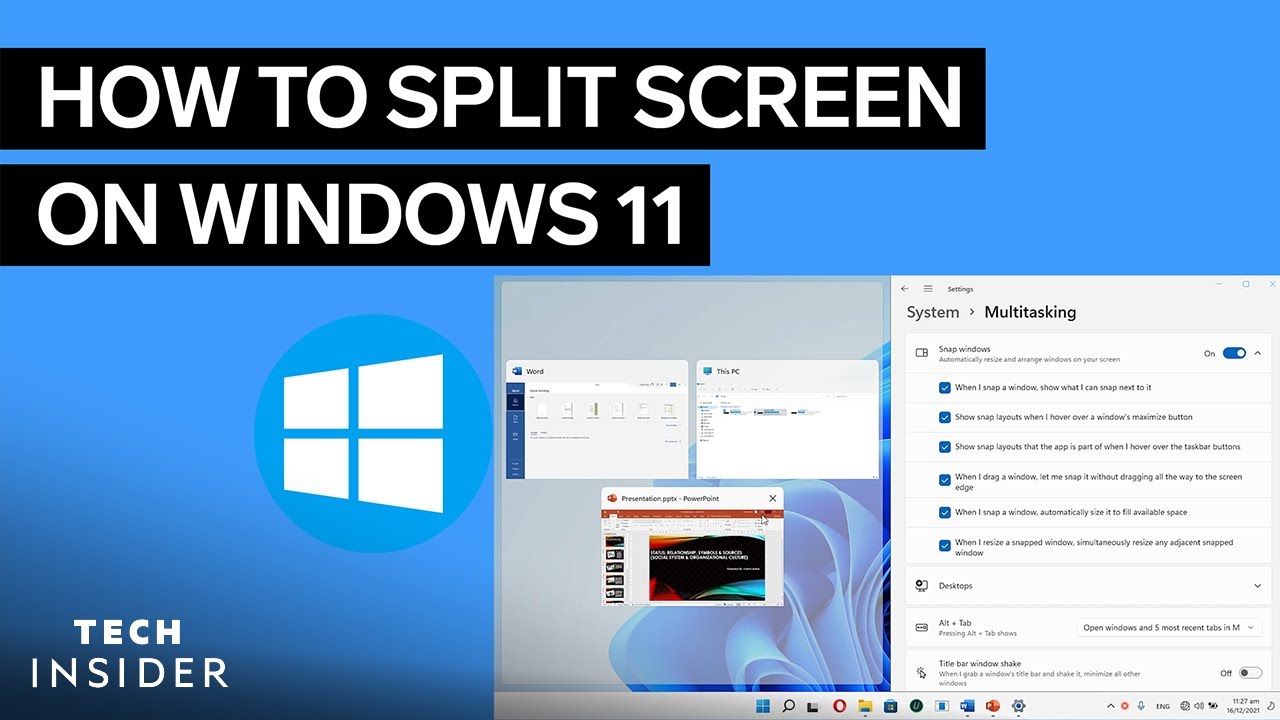 Remeshing Multiple Windows How To Split Screen On Windows 11
