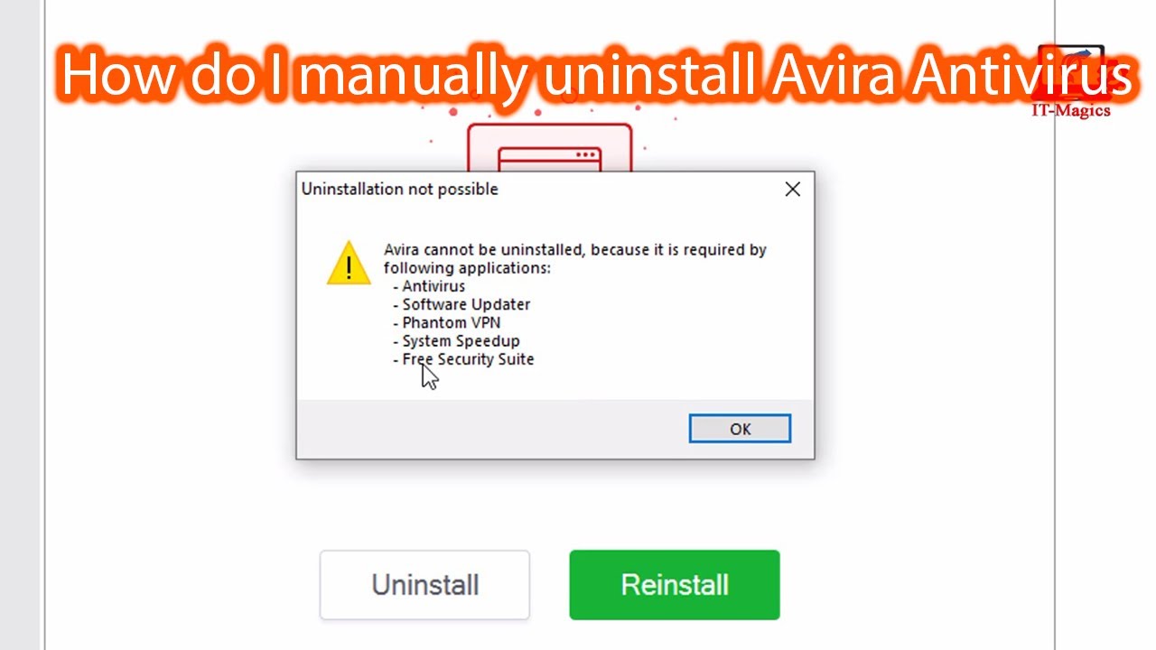 Avira Cannot Be Uninstalled Because It Is Required By Antivirus