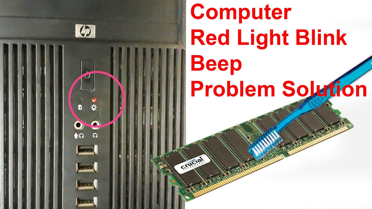 CPU Blinking Red Light And Beeping