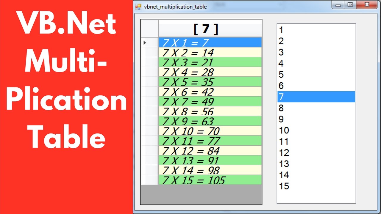 Table Input Visual Basic Form How To Create A Table In Visual Basic