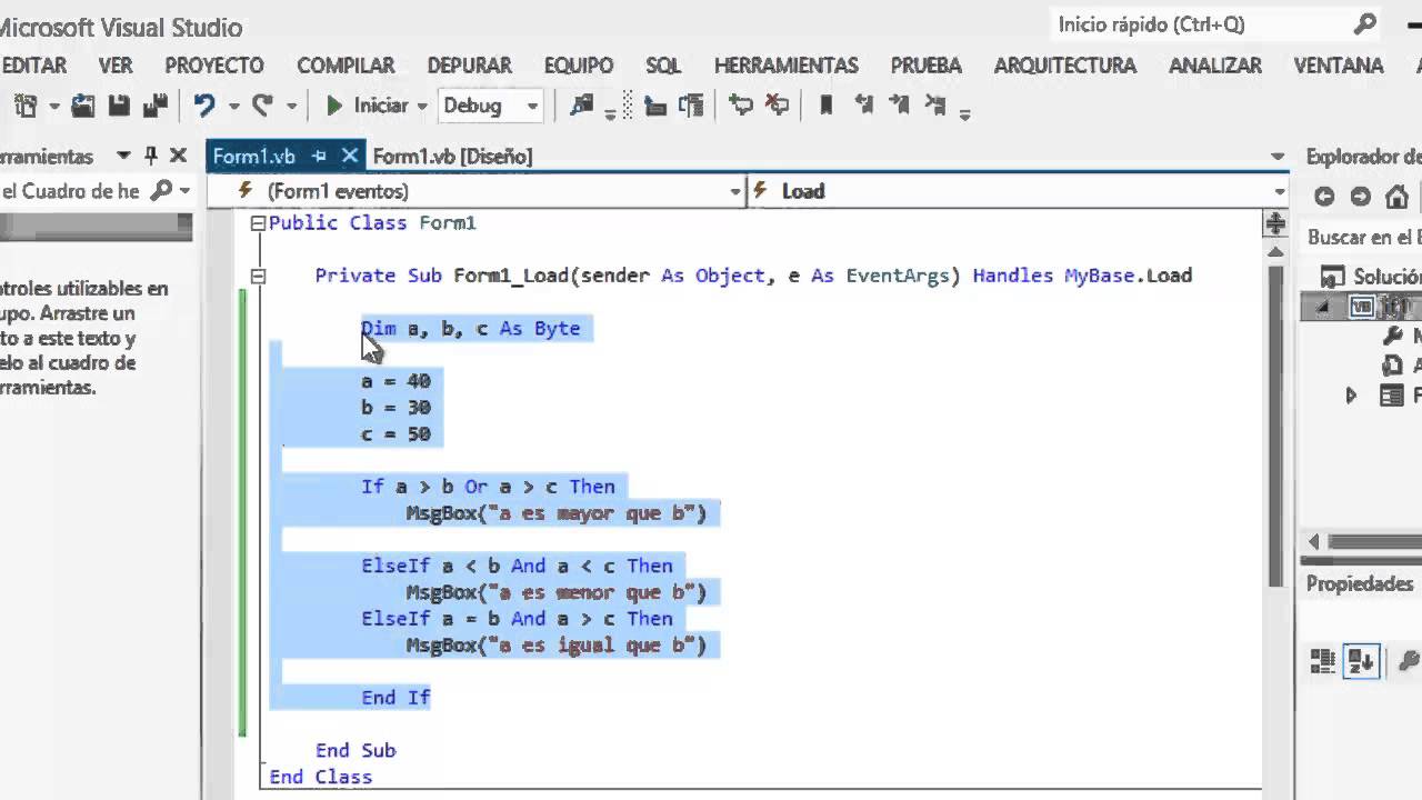 If En Visual Basic Ejemplos