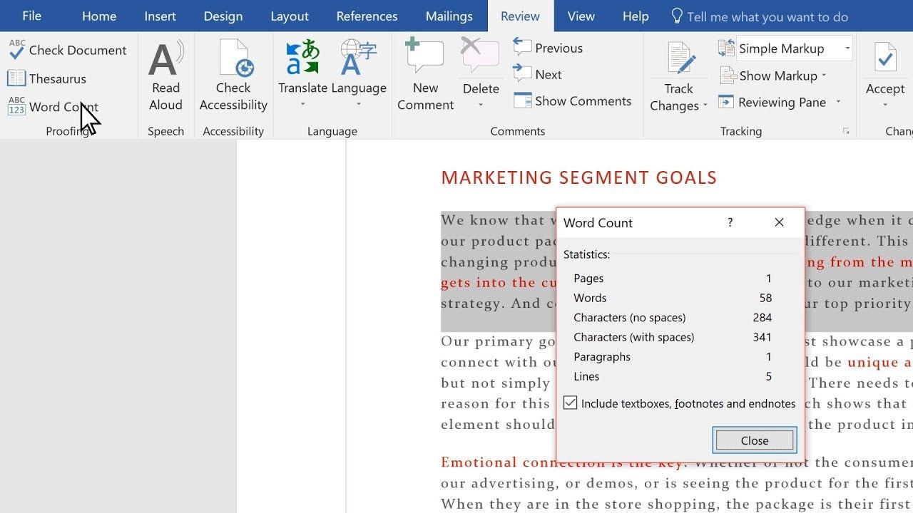 How To Word Count In Microsoft Word