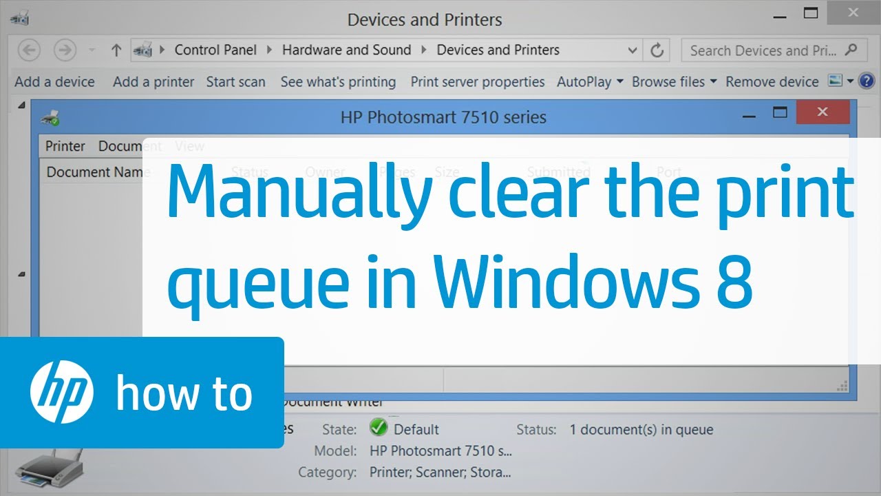 How To Delete Print Queue In Windows 8