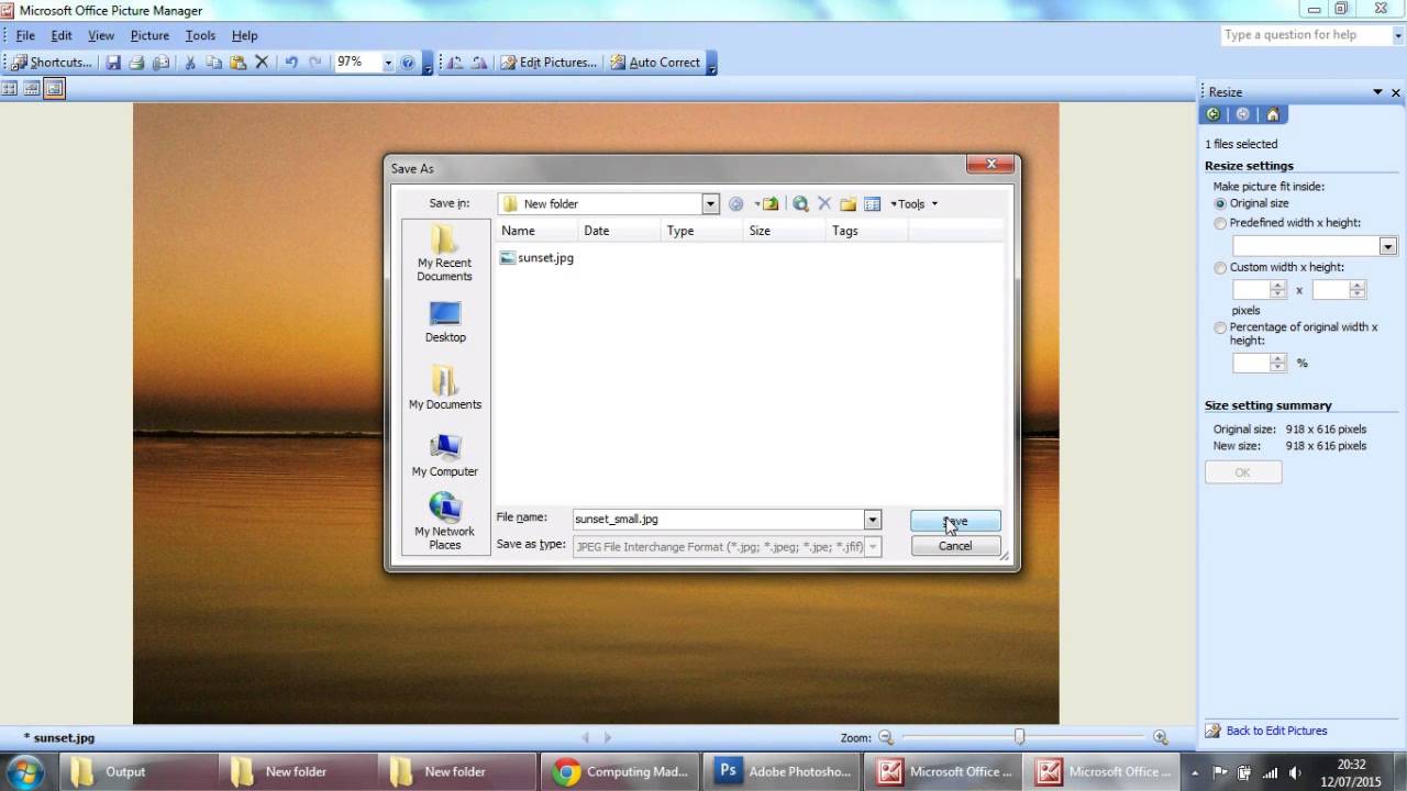 How To Resize Image In Microsoft Office Picture Manager