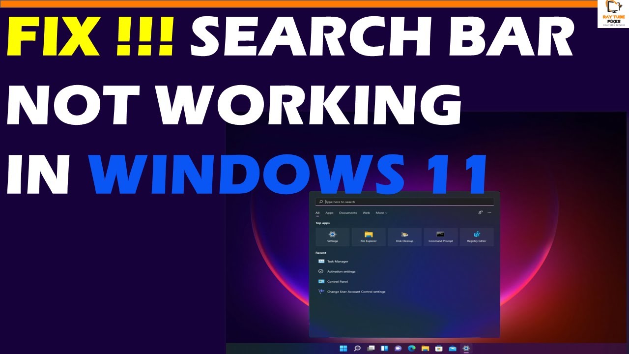 Windows 11 Search Bar Not Opening