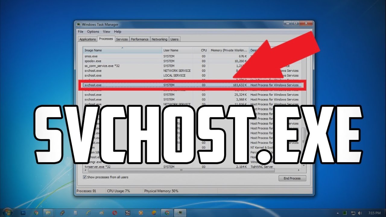 Svchost.exe High CPU Usage Windows 7