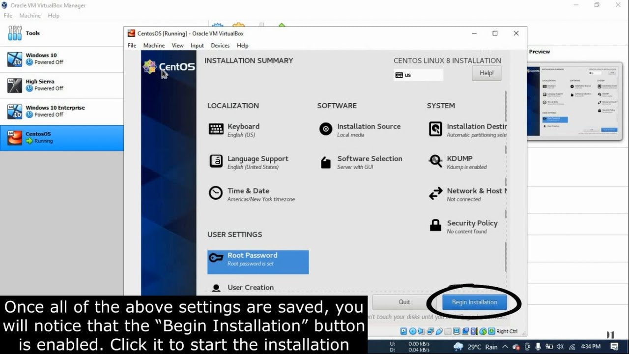 How To Install Centos 8 On Virtualbox In Windows 10