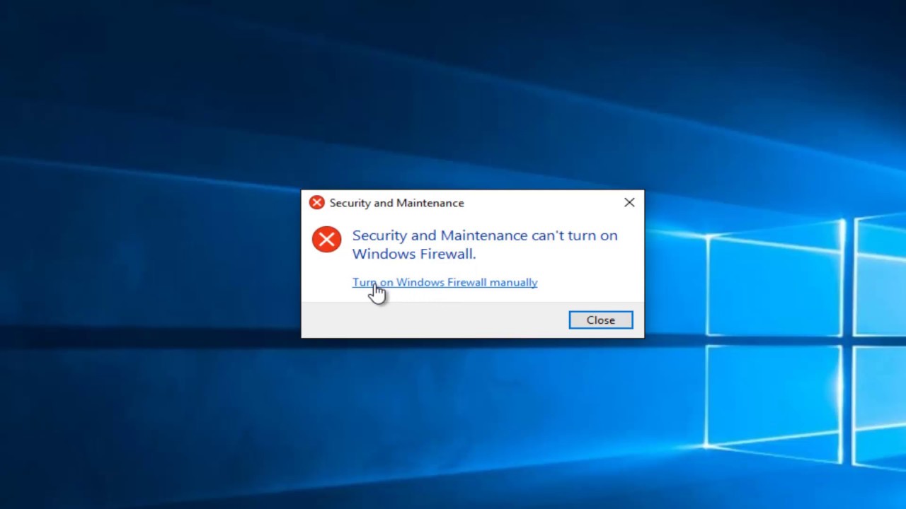 Windows Firewall Won’t Turn On