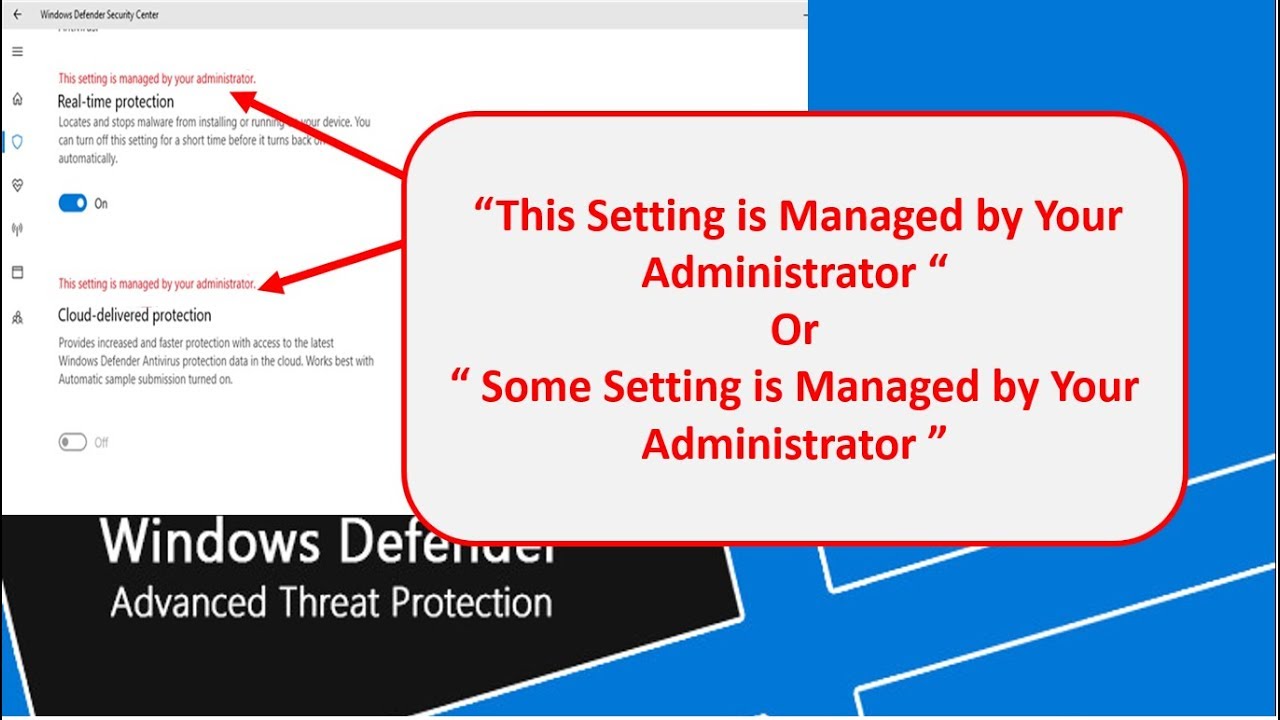 Windows Defender Firewall This Setting Is Managed By Your Administrator