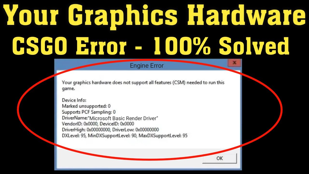 Your Graphics Card Does Not Support All Features Csm