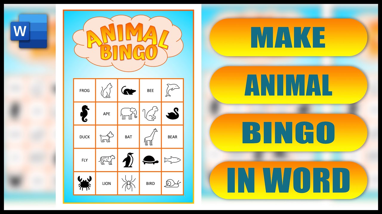 How Do You Make Bingo Cards On Microsoft Word