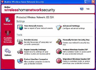 McAfee Wireless Home Network Security