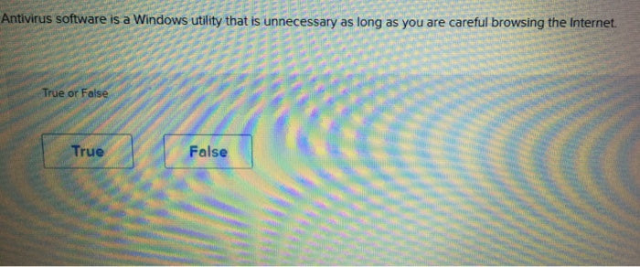 Antivirus Software Is A Windows Utility That Is Unnecessary