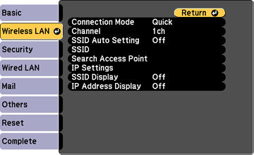 Epson Projector Network Security Key