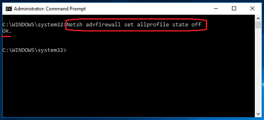 Disable Windows Firewall Command Line