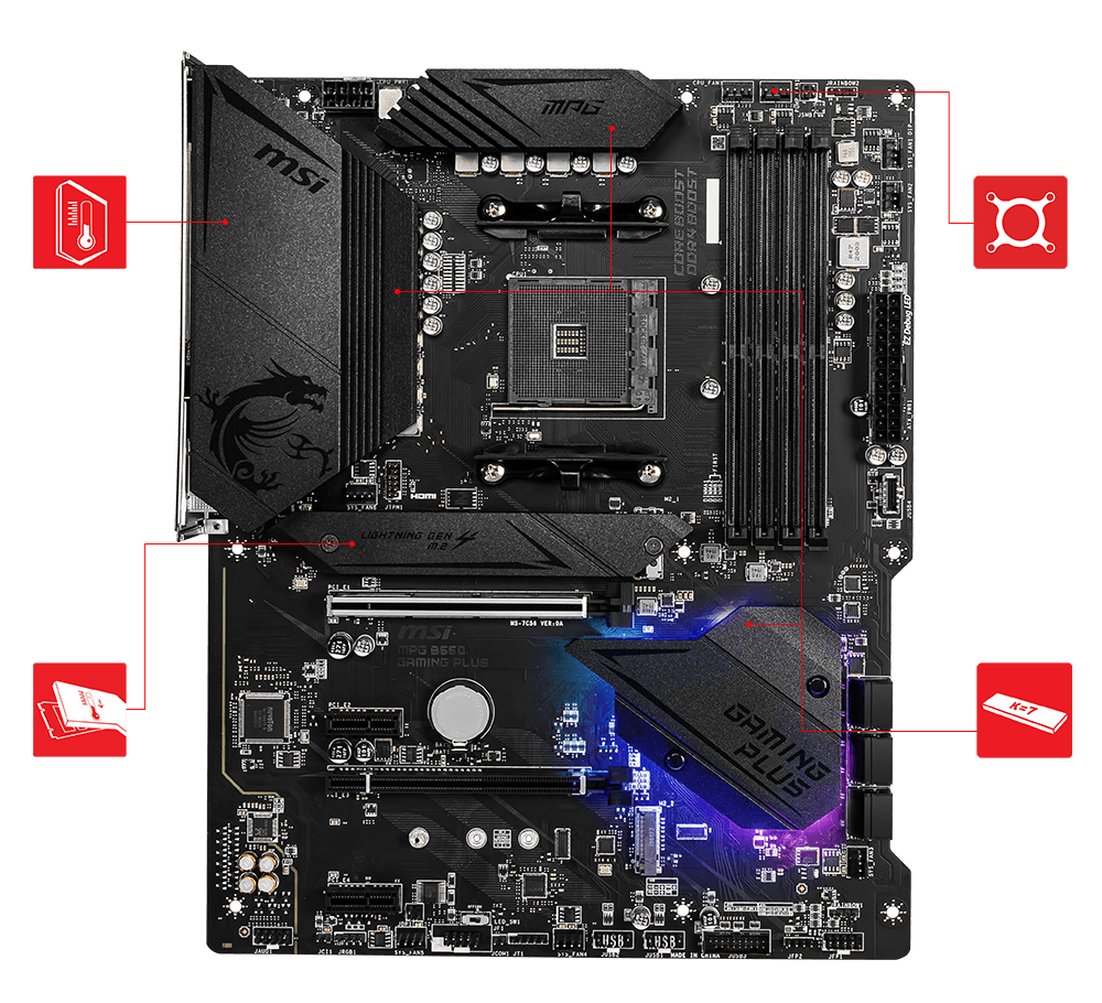 Msi Mpg B550 Gaming Plus CPU Led